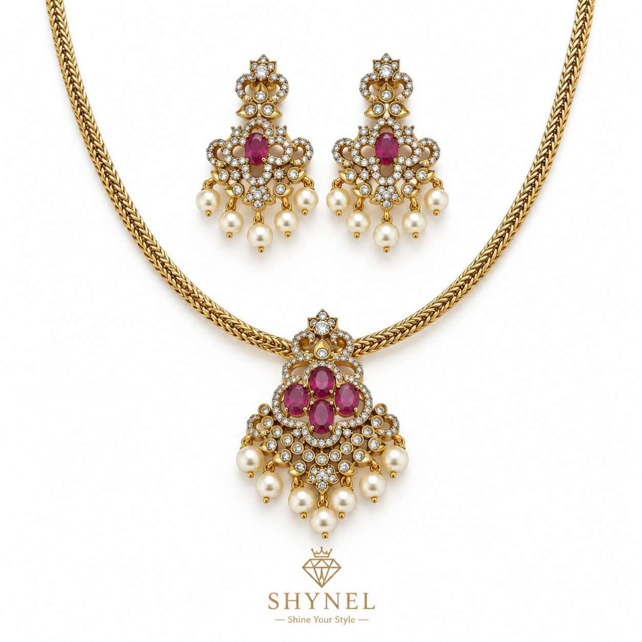 Aqua Pendant Necklace for Women Minimal Luxe shynel anti tarnish jewelry product image