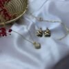 necklace earrings bracelet combo set for women