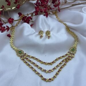 Layered Traditional Jewellery Set Rani Cascade