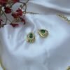 Emerald Drop Pendant Set Emerald Glow