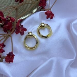 Dual Tone Stud Earrings for Women | Vintage Luxe Collection